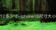 iphone12多少寸-iphone15尺寸大小
