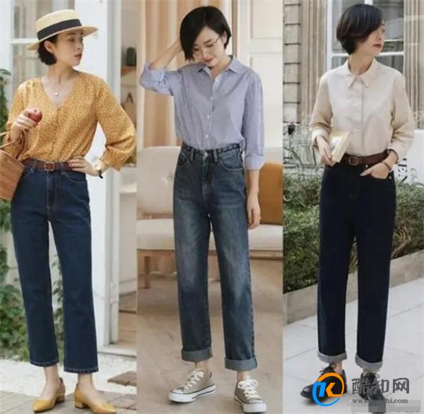 夏天牛仔裤别乱穿，这4个搭配方案既时髦又优雅，尤其适合45+女人