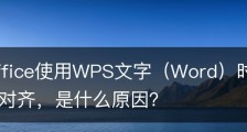 wps office使用WPS文字（Word）时，文字无法最左端对齐，是什么原因？