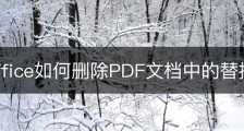 wps office如何删除PDF文档中的替换符？