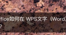 wps office如何在 WPS文字（Word）中插入特殊符号？