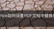 wps office如何设置PDF文档中替换符的颜色？