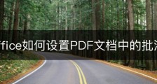 wps office如何设置PDF文档中的批注字号？