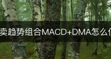 中线买卖趋势组合MACD+DMA怎么使用？