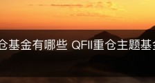 QFII重仓基金有哪些 QFII重仓主题基金一览表
