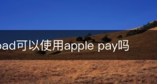 2016ipad可以使用apple pay吗