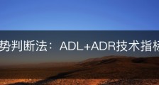 盘面趋势判断法：ADL+ADR技术指标组合如何使用？