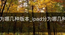 ipad分为哪几种版本_ipad分为哪几种版本型号