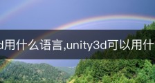unity3d用什么语言,unity3d可以用什么语言