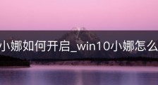 Win11小娜如何开启_win10小娜怎么开启