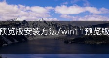 Win11预览版安装方法/win11预览版能安装apk吗