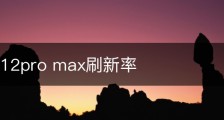 iphone12pro max刷新率