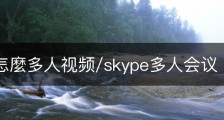 skype怎麼多人视频/skype多人会议