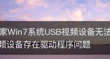 系统之家Win7系统USB视频设备无法找到怎么办|usb视频设备存在驱动程序问题