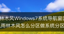 还原雨林木风Windows7系统导航窗口变宽的设置步骤,雨林木风怎么分区做系统分区