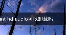 conexant hd audio可以卸载吗