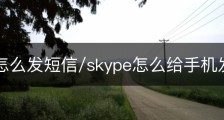skype怎么发短信/skype怎么给手机发短信