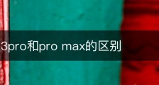 ipone13pro和pro max的区别
