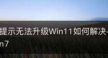 组装机提示无法升级Win11如何解决-组装机不能装win7