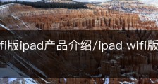 苹果wifi版ipad产品介绍/ipad wifi版是什么意思