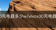 vivox30充电器多少w/vivox30充电器多少钱一个