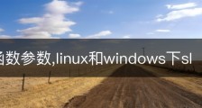 linux 函数参数,linux和windows下sl